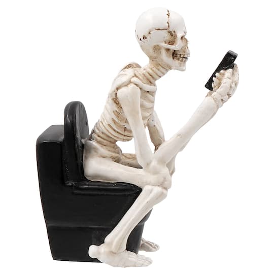 Mini Skeleton on Toilet by Ashland®